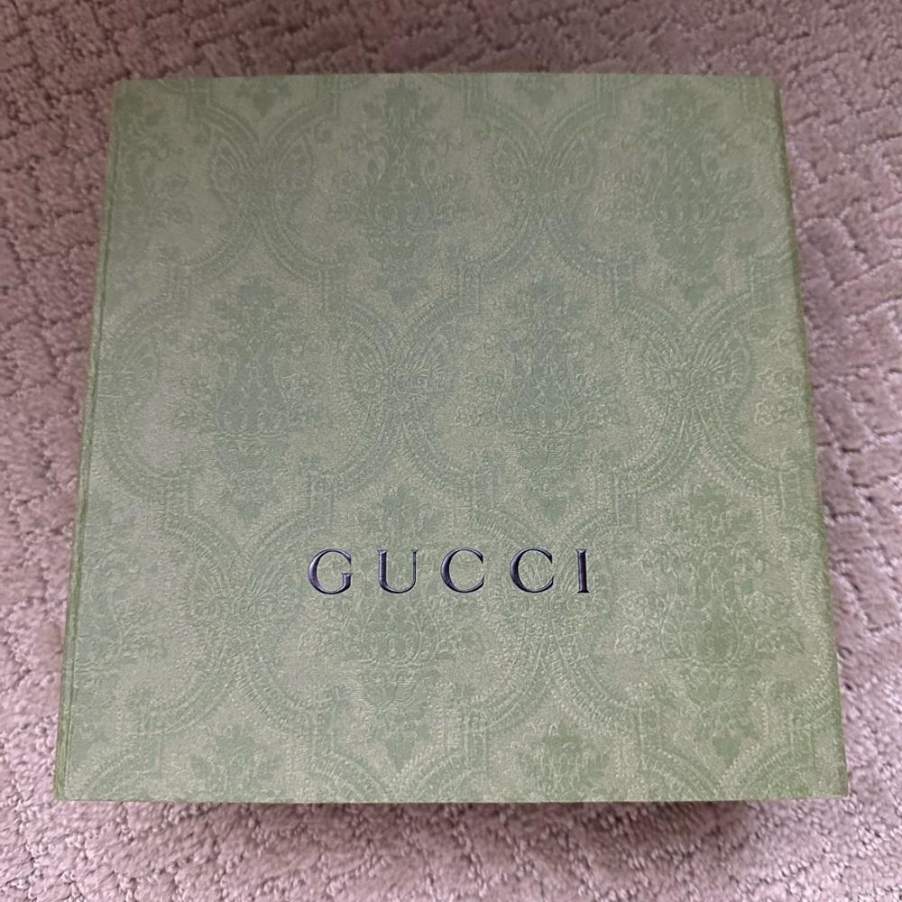 GUCCI LEATHER BELT WITH DOUBLE G BUCKLE